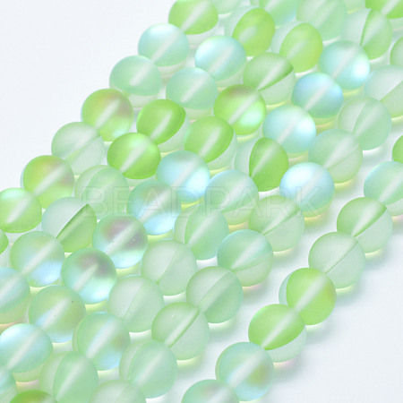 Synthetic Moonstone Beads Strands X-GLAA-K021-06-6mm-1