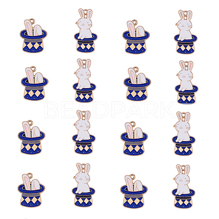 40Pcs 2 Style Zinc Alloy Enamel Pendants ENAM-CJ0001-105-1