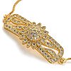 Cubic Zirconia Link Slider Bracelets BJEW-H601-01H-KCG-2