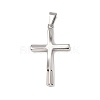 304 Stainless Steel Pendants STAS-P421-08P-1
