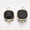 Natural Black Stone Links G-S344-69N-2