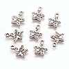 Gift Ideas for Men On Valentines Day Tibetan Style Alloy Star Carved Word Just for You Message Charms X-LF1272Y-NF-1