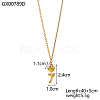304 Stainless Steel & Shell Pearl Beaded Necklaces NJEW-OY002-58G-2