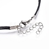 Chinese Waxed Cotton Cord Pendant Necklaces NJEW-JN02304-4