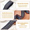 Ethnic Style Embroidery Polyester Ribbons OCOR-WH0033-72-7