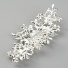 Bridal Flower Pearl Rhinestone Alloy Hair Combs MRMJ-WH0077-061S-2