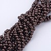 Glass Pearl Beads Strands HY-6D-B40-3