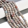 Natural Aqua Terra Jasper Beads Strands G-N0128-48F-8mm-7