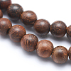 Natural Rosewood Beads Strands WOOD-P011-06-4mm-5