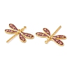 304 Stainless Steel Enamel Pendants STAS-K256-06G-04-2