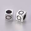 Tibetan Style Alloy European Beads MPDL-R037-Q-NR-2