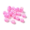 Spray Painted ABS Plastic European Beads KY-G033-01A-03-1