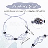 Adjustable Braided Nylon Cord Macrame Pouch Bracelet Making AJEW-SW00013-08-2