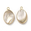 Natural Trochus Shell Charms PEAR-P004-49KCG-2