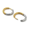 Two Tone 304 Stainless Steel Hoop Earrings EJEW-K257-02C-GP-2