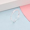 925 Sterling Silver Open Cuff Rings for Women STER-N016-149S-1