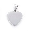 Non-Tarnish 304 Stainless Steel Pendants STAS-P211-11P-2