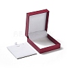 Wood Cover with PU Leather Jewelry Packaging Boxes CON-M009-03-2