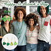 SUPERFINDINGS 40Pcs 4 Style Saint Patrick's Day Ornaments HJEW-FH0001-55-6