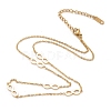 304 Stainless Steel Infinity Pendant Necklaces STAS-A049-24-3