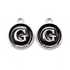 Platinum Plated Alloy Charms ENAM-S118-02G-P-1