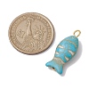 Synthetic Turquoise Pendants PALLOY-JF02655-4
