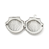 Tarnish Resistant 304 Stainless Steel Diffuser Locket Pendants STAS-K002-04P-3