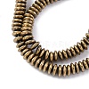 Electroplated Non-magnetic Hematite Beads Strands G-P571-B01-01B-3