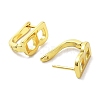 Brass Letter Stud Earrings for Women EJEW-A038-01B-G-2