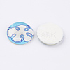 Tempered Glass Cabochons GGLA-22D-8-1