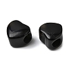 Natural Black Obsidian European Beads G-C269-01C-2
