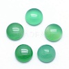 Natural Dyed & Heated Green Onyx Agate Cabochons G-P393-R04-10mm-1