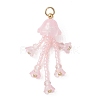 Glass Seed Beaded Pendants PALLOY-MZ01230-03-1