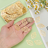 200Pcs Iron Filigree Hollow Pendants IFIN-SC0002-05-3