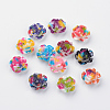 Spray Painted Resin Cabochons X-CRES-Q190-01-1