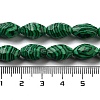 Synthetic Malachite Beads Strands G-P520-C17-01-5