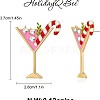 Christmas Alloy Enamel Stud Earrings FS-WGF3B22-01-3
