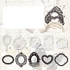 10Pcs 10 Styles Lace Theme PET Sticker PW-WG049EF-02-1