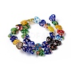 Handmade Millefiori Glass Heart Bead Strands X-LK-P017-06-4