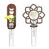 2 Sets 2 Styles Wall Hanging Terrarium Planter with Plastic Tube ODIS-GA0001-53B-1