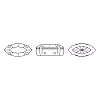 Preciosa® MAXIMA Crystal Sew-On Cups X-PRC-SE10-00030-235-S-5