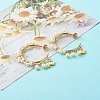Glass Pearl Beads Stud Earrings EJEW-TA00003-2