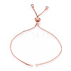 Rack Plating Adjustable Brass Slider Bracelet Making MAK-R025-02RG-1-1