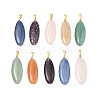 Natural Mixed Gemstone Pendants PALLOY-JF05333-1