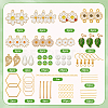 DIY Daisy Dangle Earrings Making Kits DIY-SC0003-32-2