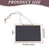 10Pcs Mini Wooden Hanging Chalkboard HJEW-DR0001-04-2