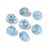Handmade Foil Glass Beads FOIL-Q001-02B-1