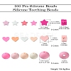 100Pcs Silicone Beads SIL-CJ0001-66-9
