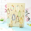 Desktop Rectangle Wooden Jewelry Bracelet Organizer Stands ODIS-YWC0001-01-2