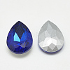 Pointed Back Glass Rhinestone Cabochons RGLA-T081-13x18mm-11-2